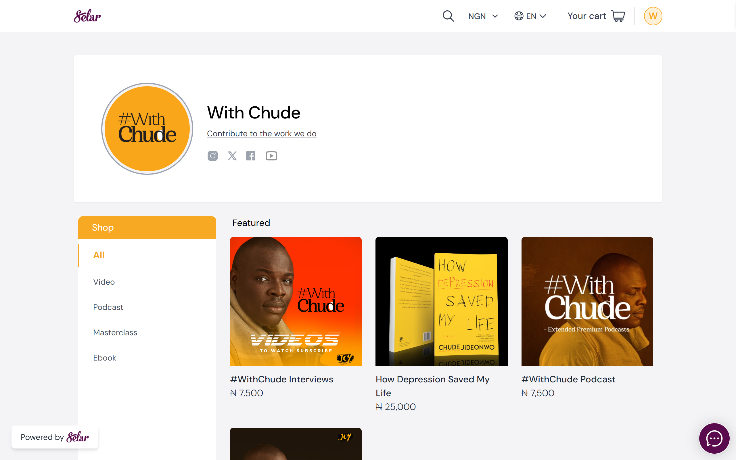 Chude Jideonwo Presents project screenshot 2: Showcasing the user interface and design