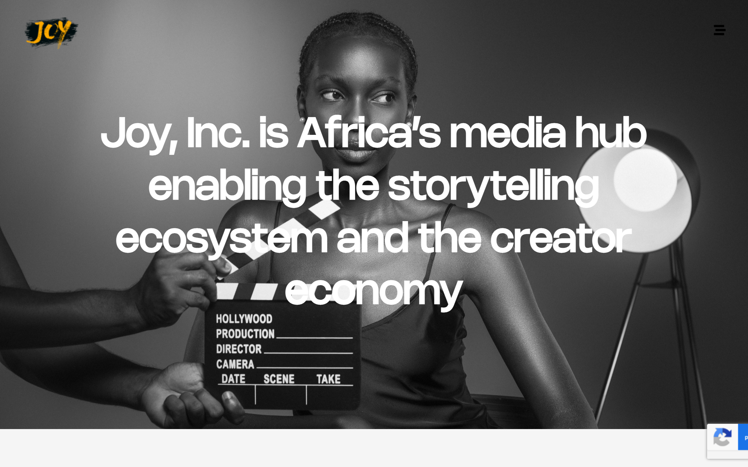 Joy, Inc. project screenshot 1: Showcasing the user interface and design