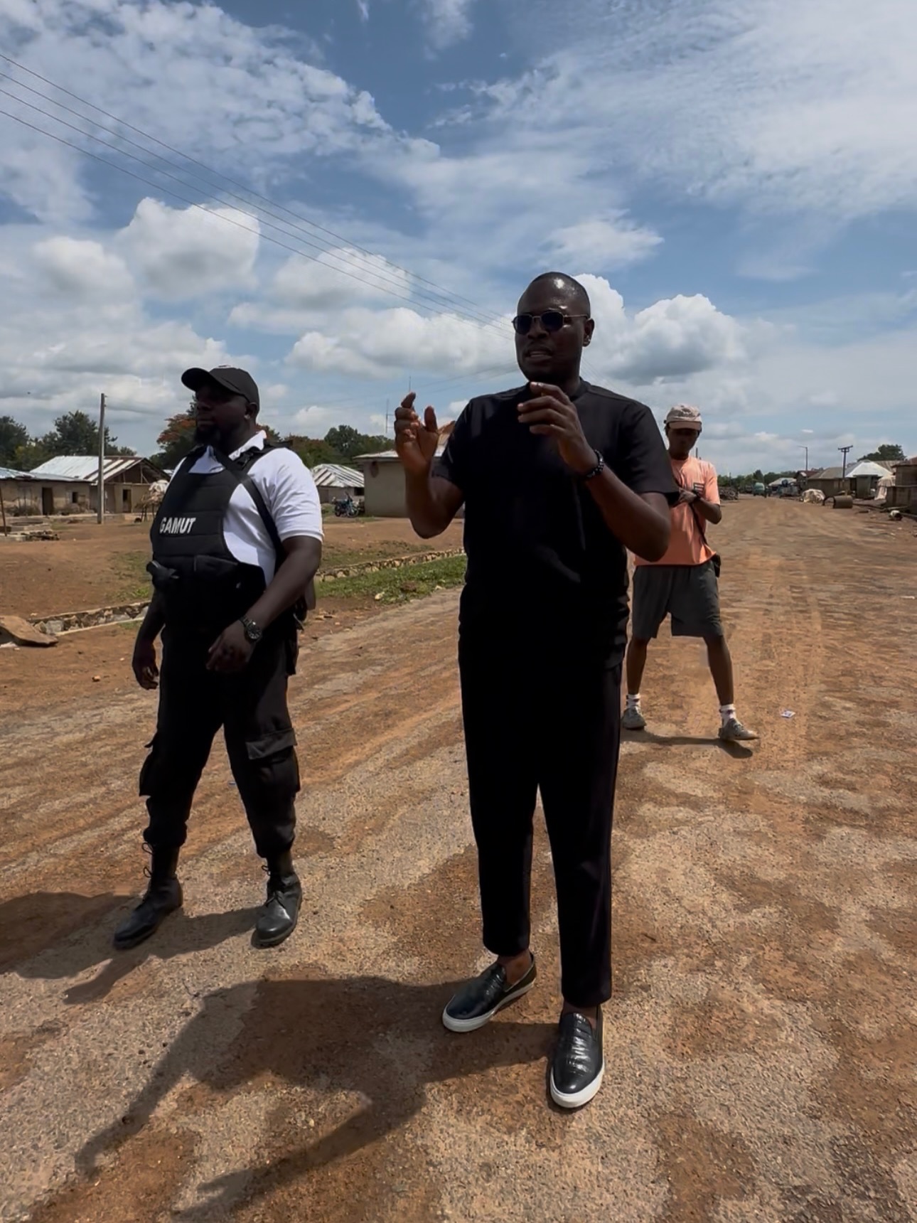 Chude Jideonwo in the field during a documentary shoot