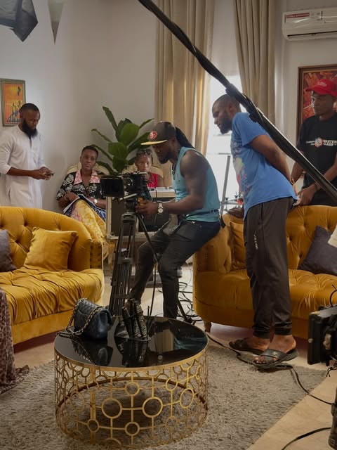 Camera crew filming a FourthMainland production